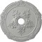Ekena Millwork Attica with Rose Ceiling Medallion (Fits Canopies up to 4 1/2"), 26"OD x 3 3/4"ID x 1 1/2"P, Frost CM26ATFRF - alternate 1